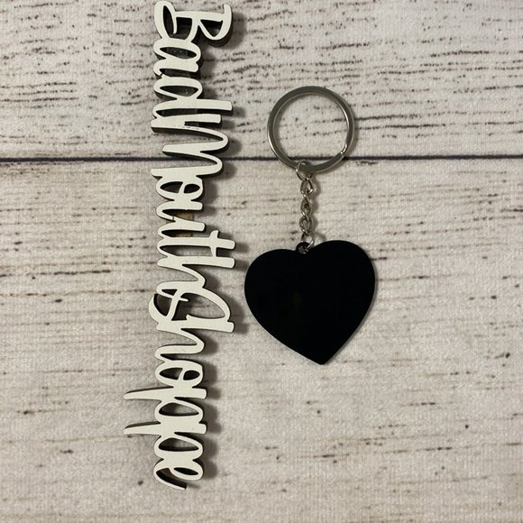 *Love Pain and Stitches Graveyard Heart Enamel Keychain - Picture 2 of 2